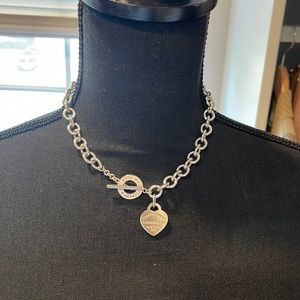 Tiffany & co heart tag toggle necklace